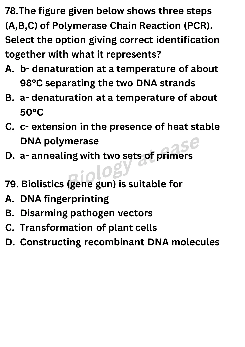 NEET Biology Full Mock 7 question sheet image 30