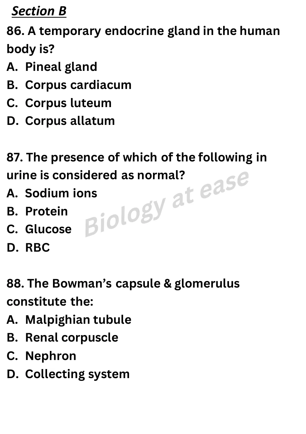 NEET Biology Full Mock 7 question sheet image 34