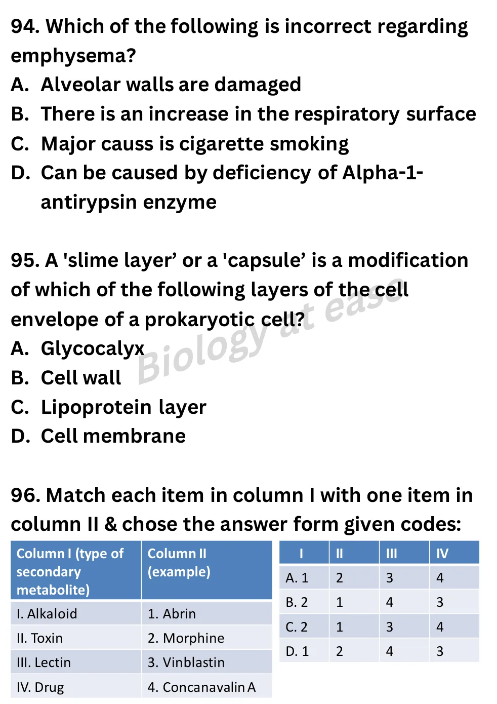 NEET Biology Full Mock 7 question sheet image 37