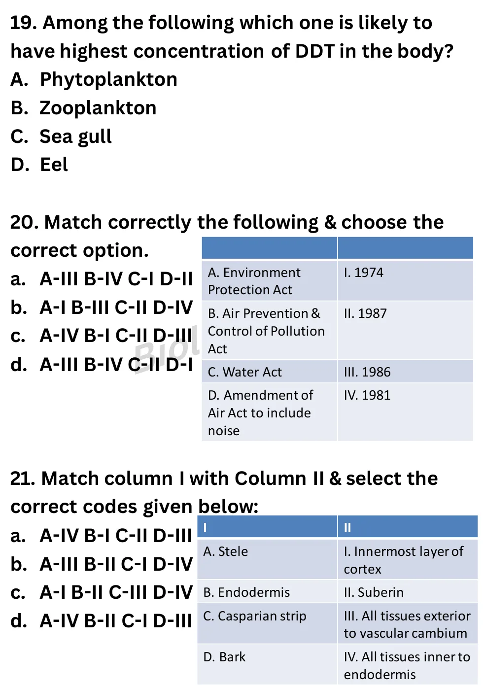 NEET Biology Full Mock 8 question sheet image 8
