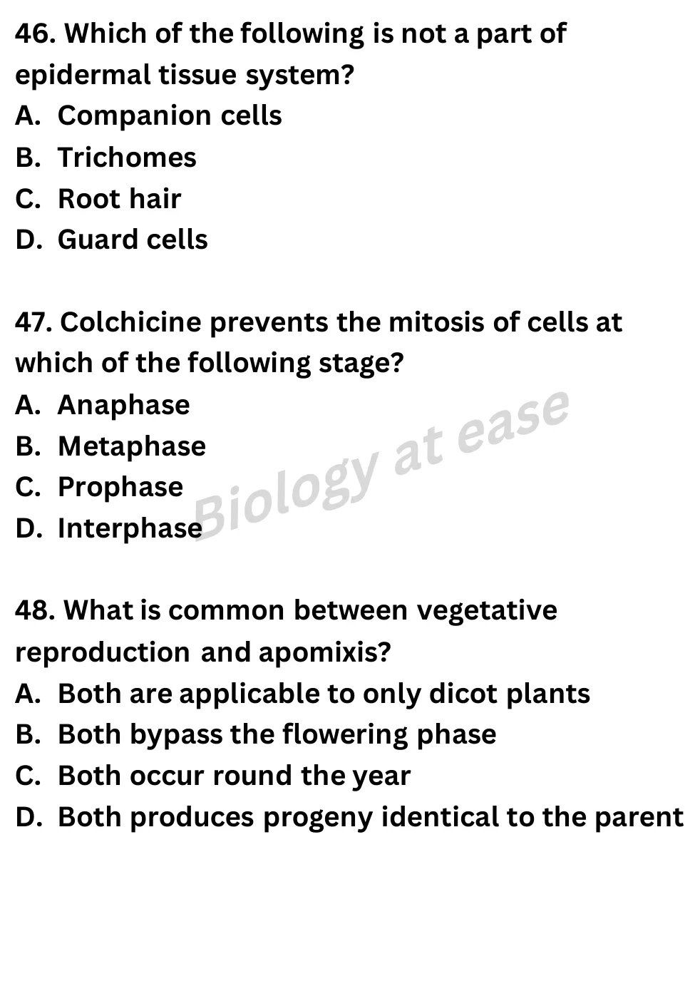 NEET Biology Full Mock 8 question sheet image 18