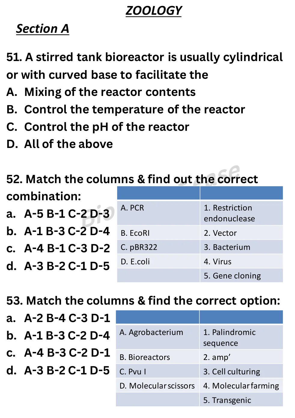 NEET Biology Full Mock 8 question sheet image 20