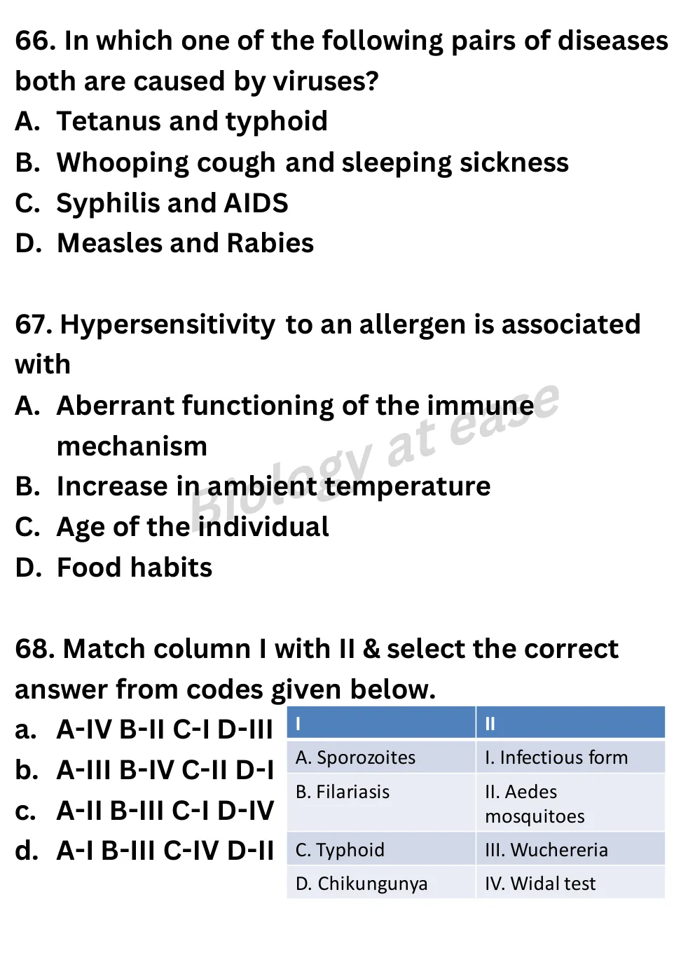 NEET Biology Full Mock 8 question sheet image 25