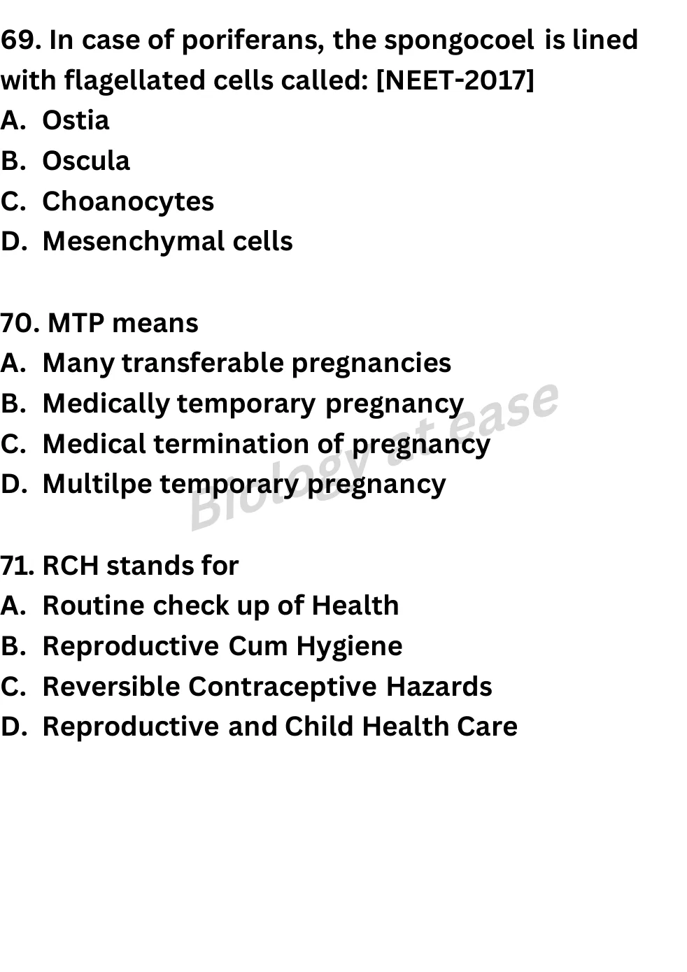 NEET Biology Full Mock 8 question sheet image 26
