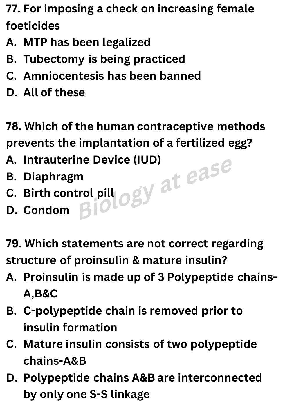 NEET Biology Full Mock 8 question sheet image 29