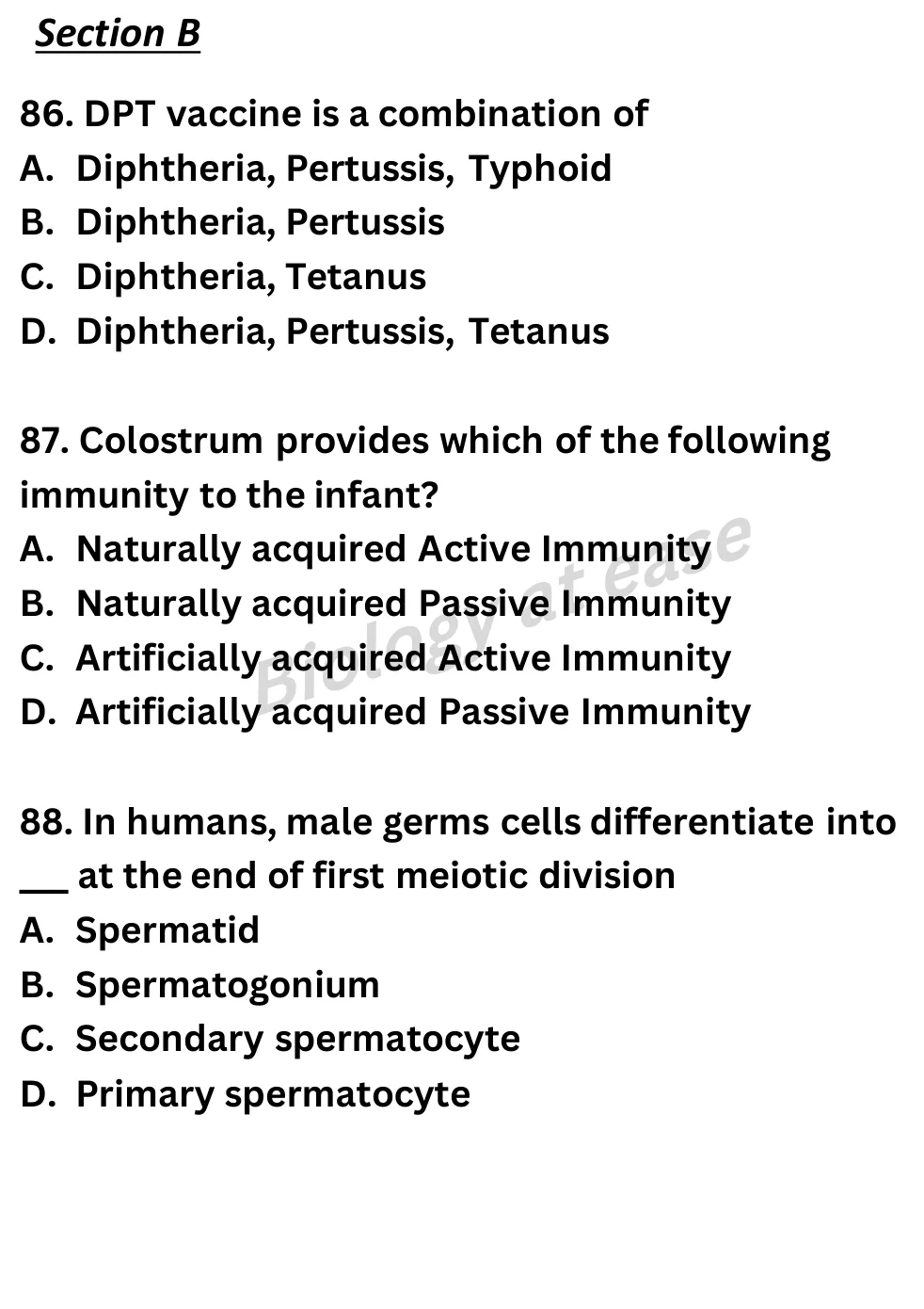 NEET Biology Full Mock 8 question sheet image 32