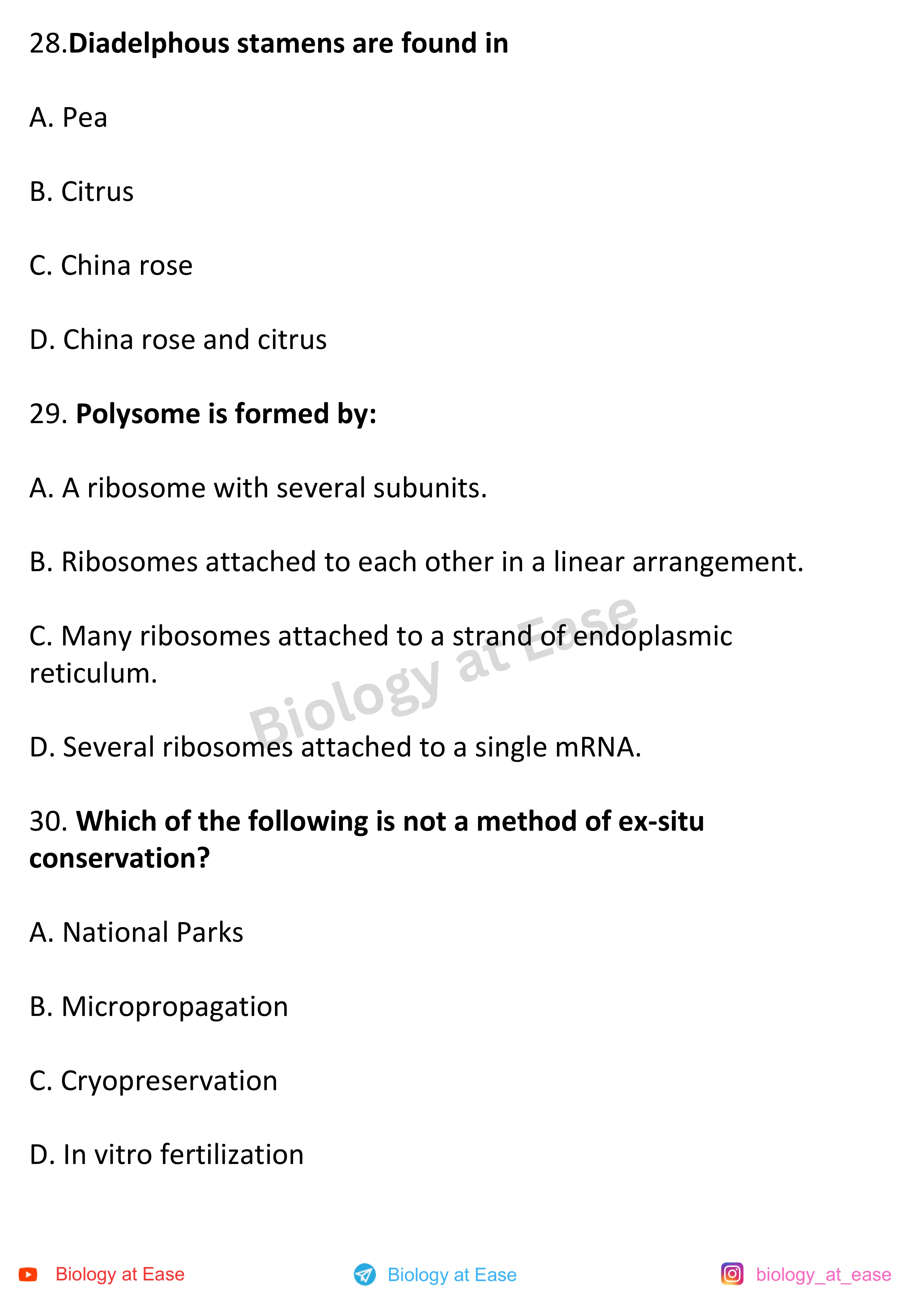 NEET Biology Full Mock question sheet image 10