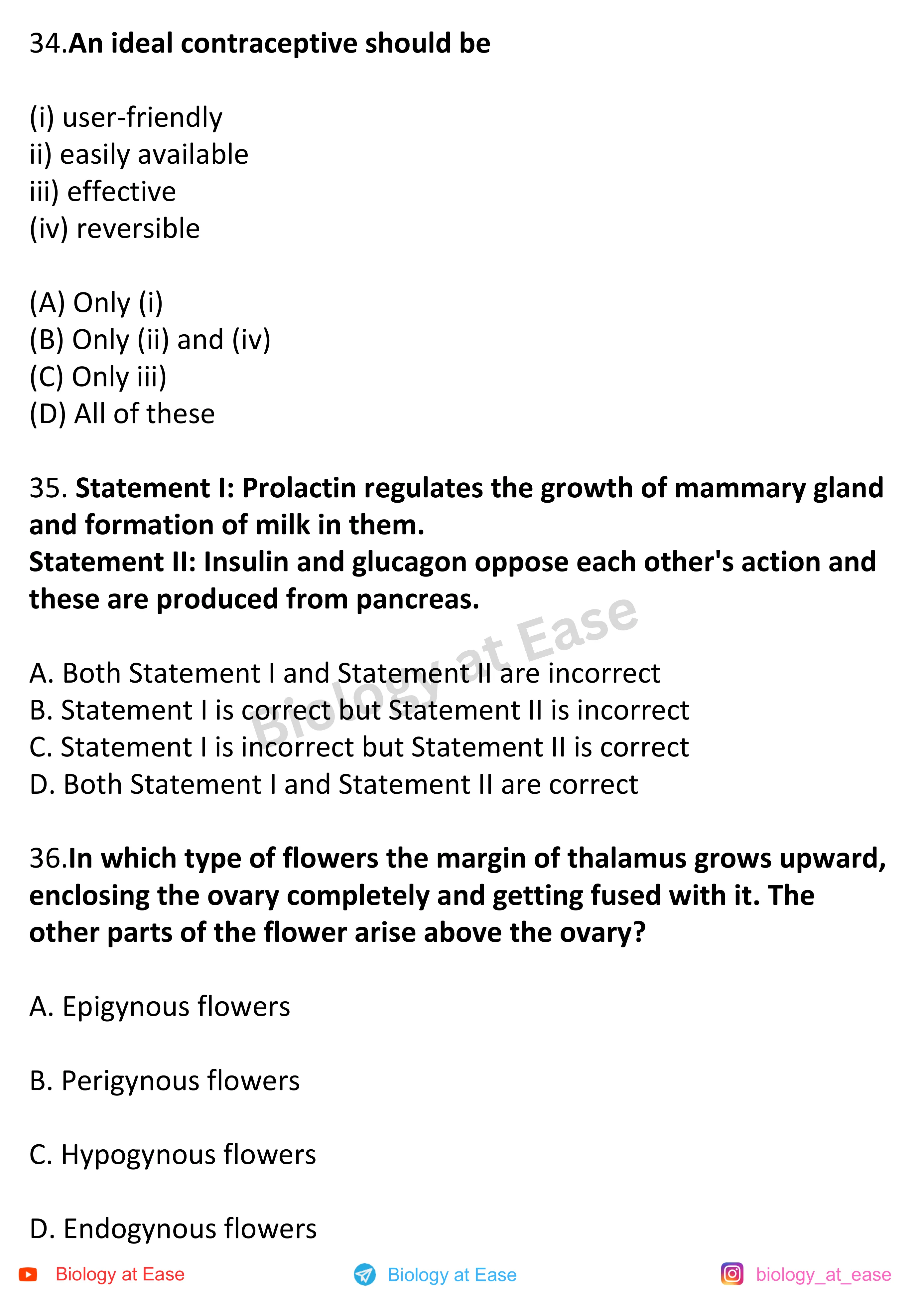 NEET Biology Full Mock question sheet image 12