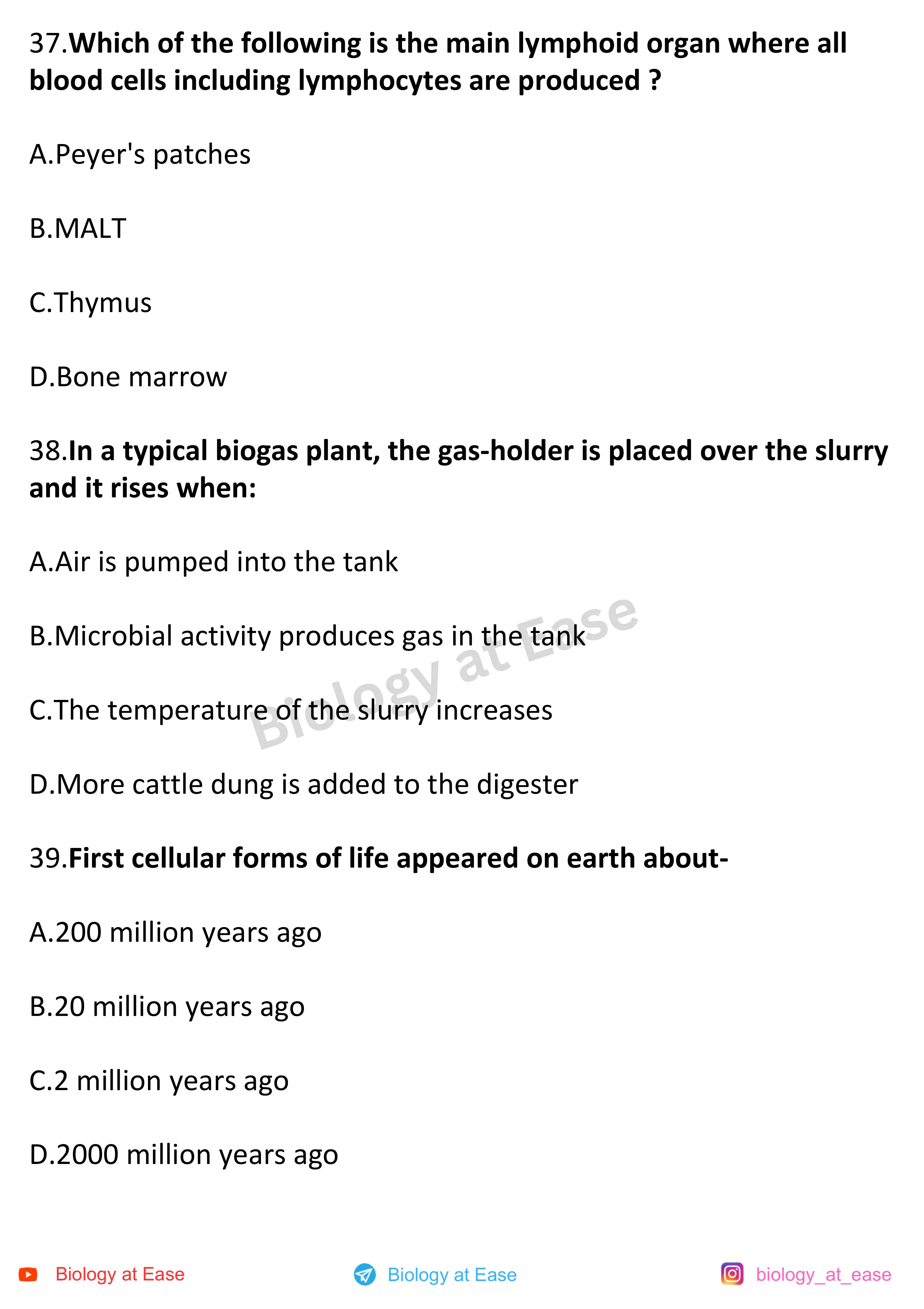 NEET Biology Full Mock question sheet image 13