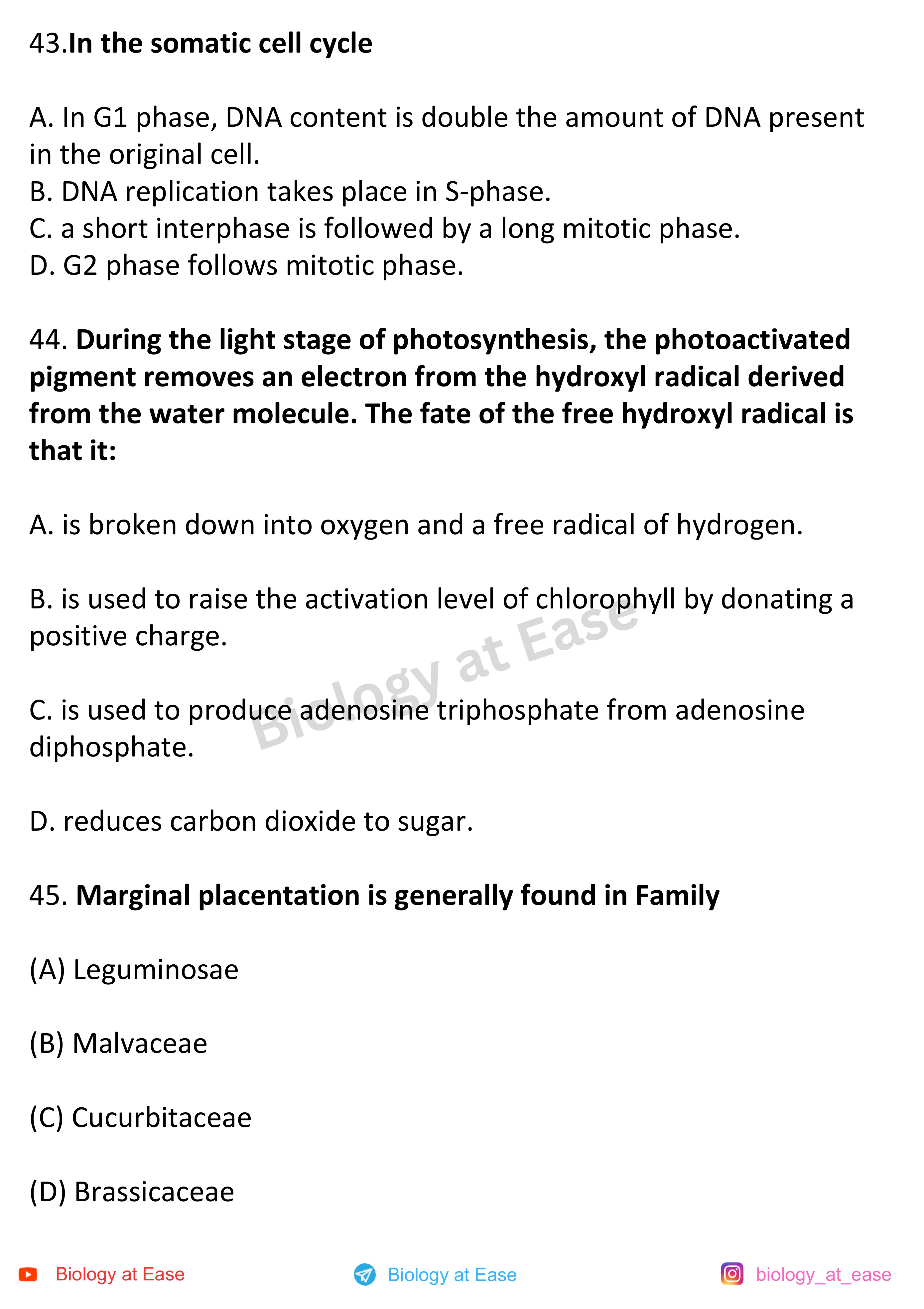 NEET Biology Full Mock question sheet image 15