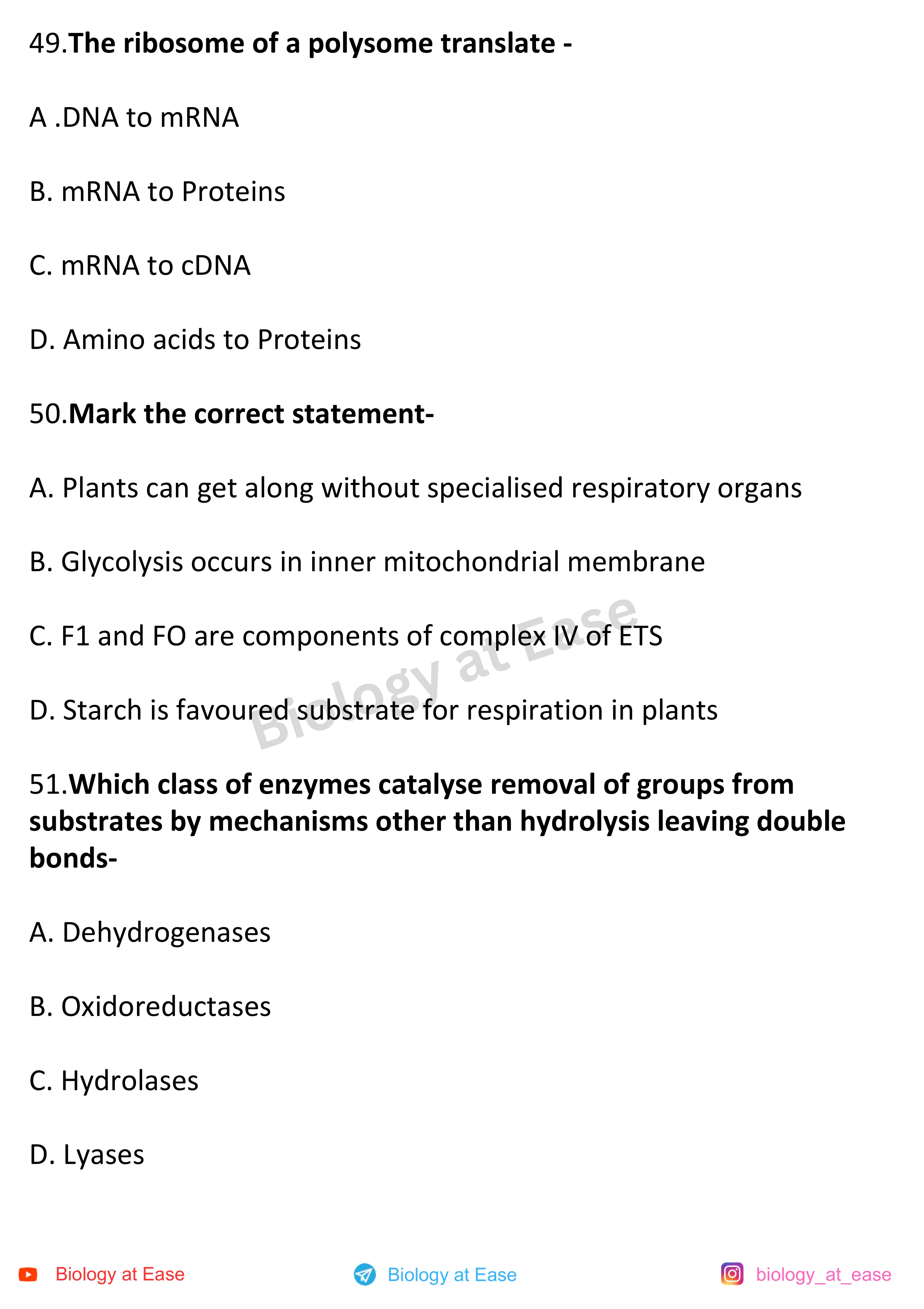 NEET Biology Full Mock question sheet image 17