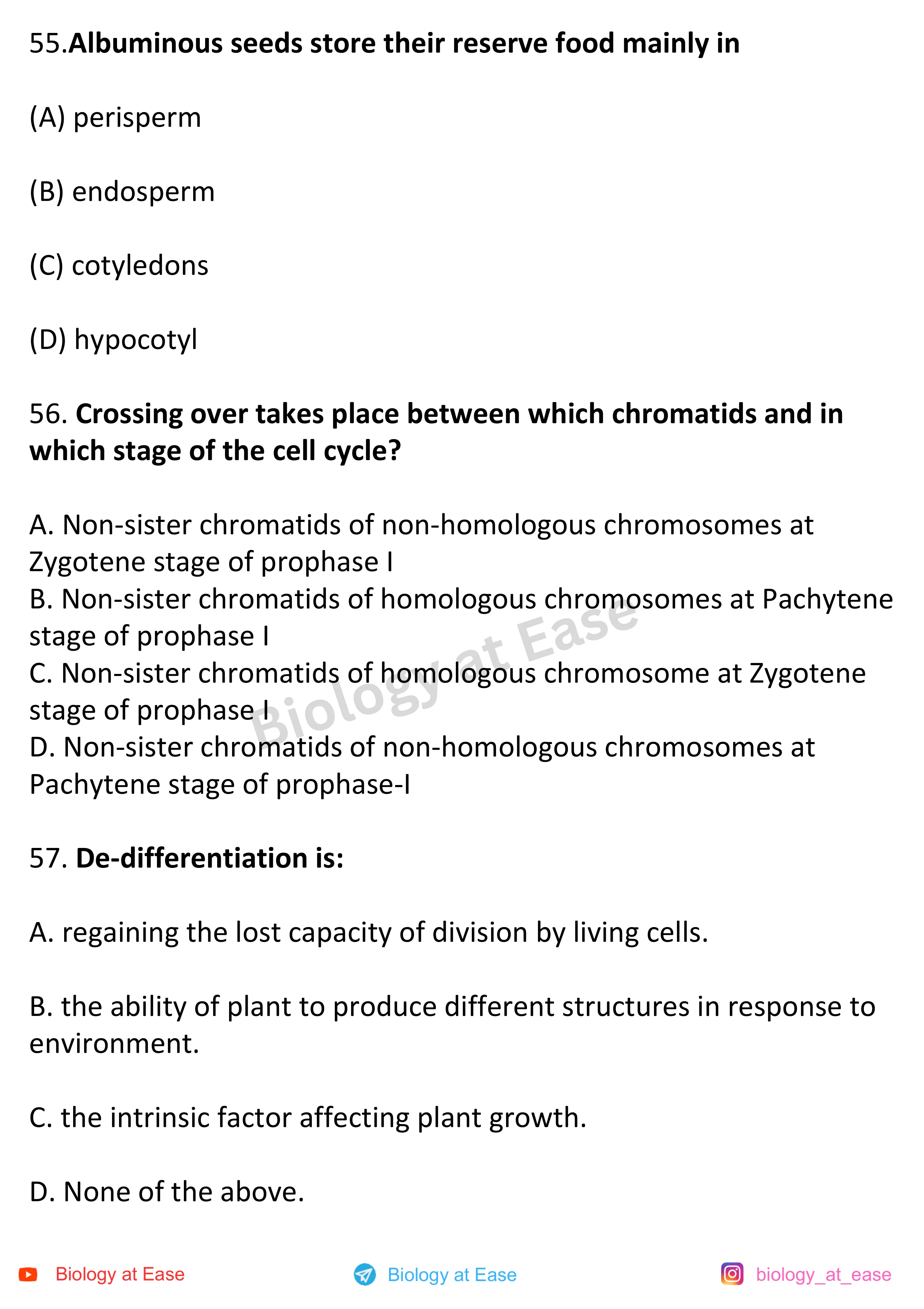 NEET Biology Full Mock question sheet image 19