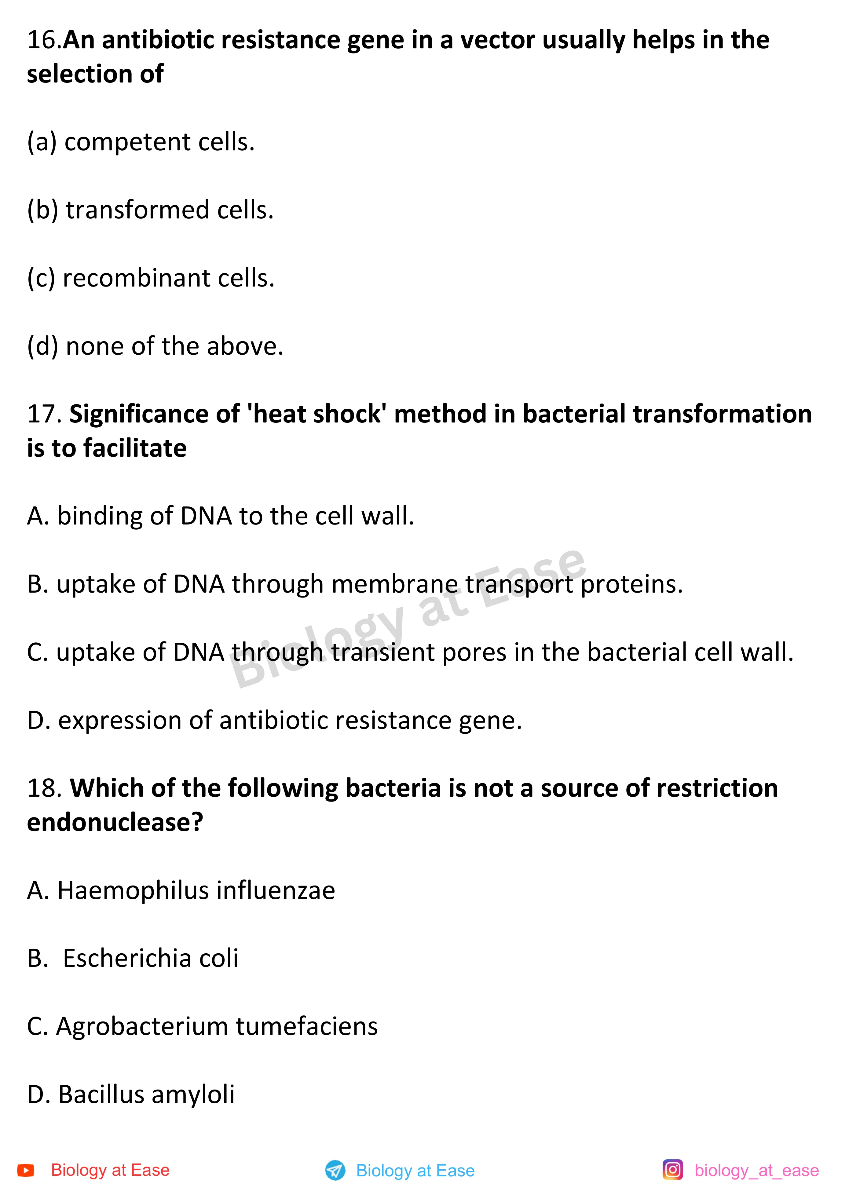NEET Biology Full Syllabus Mock question sheet image 6
