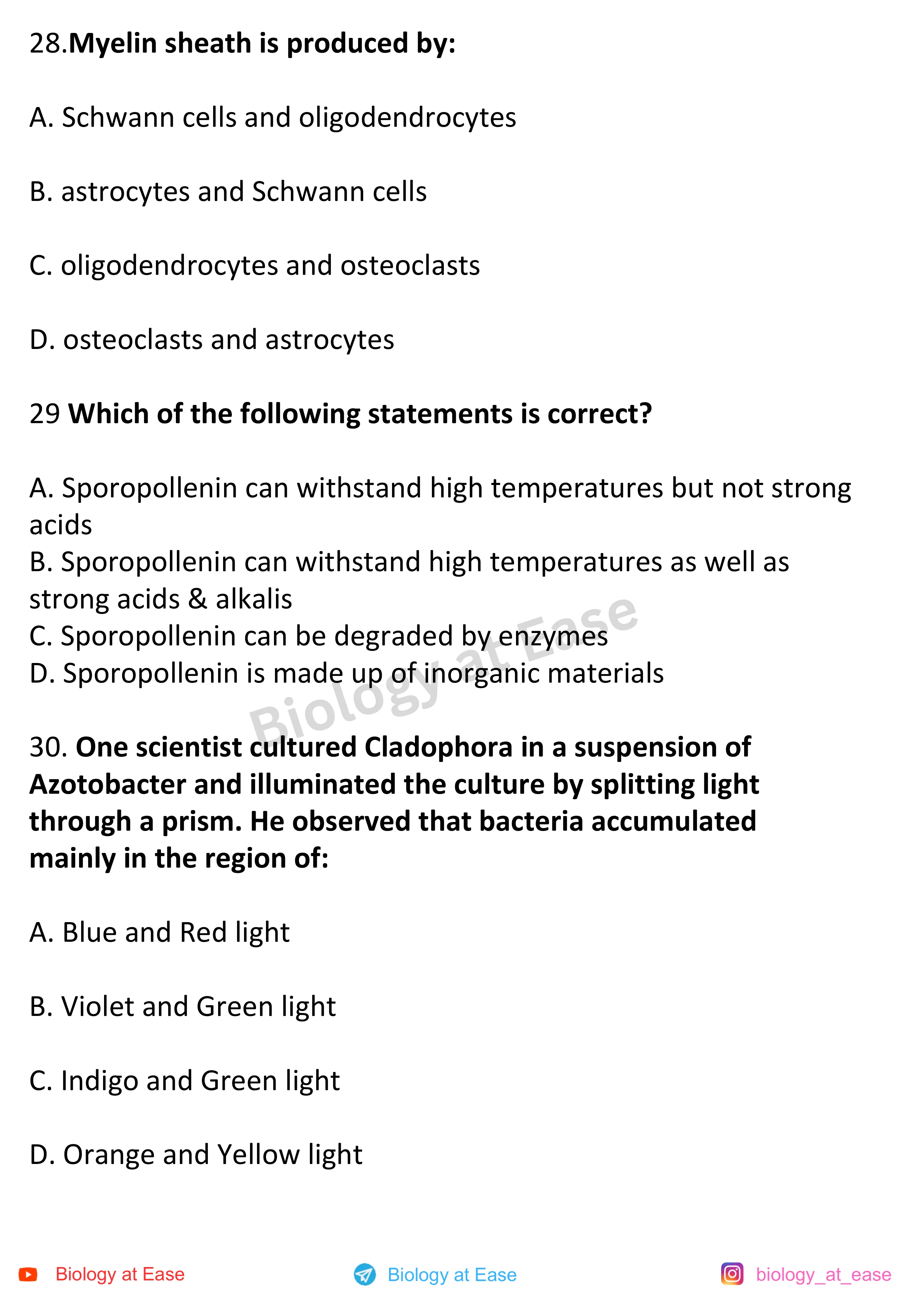 NEET Biology Full Syllabus Mock question sheet image 10
