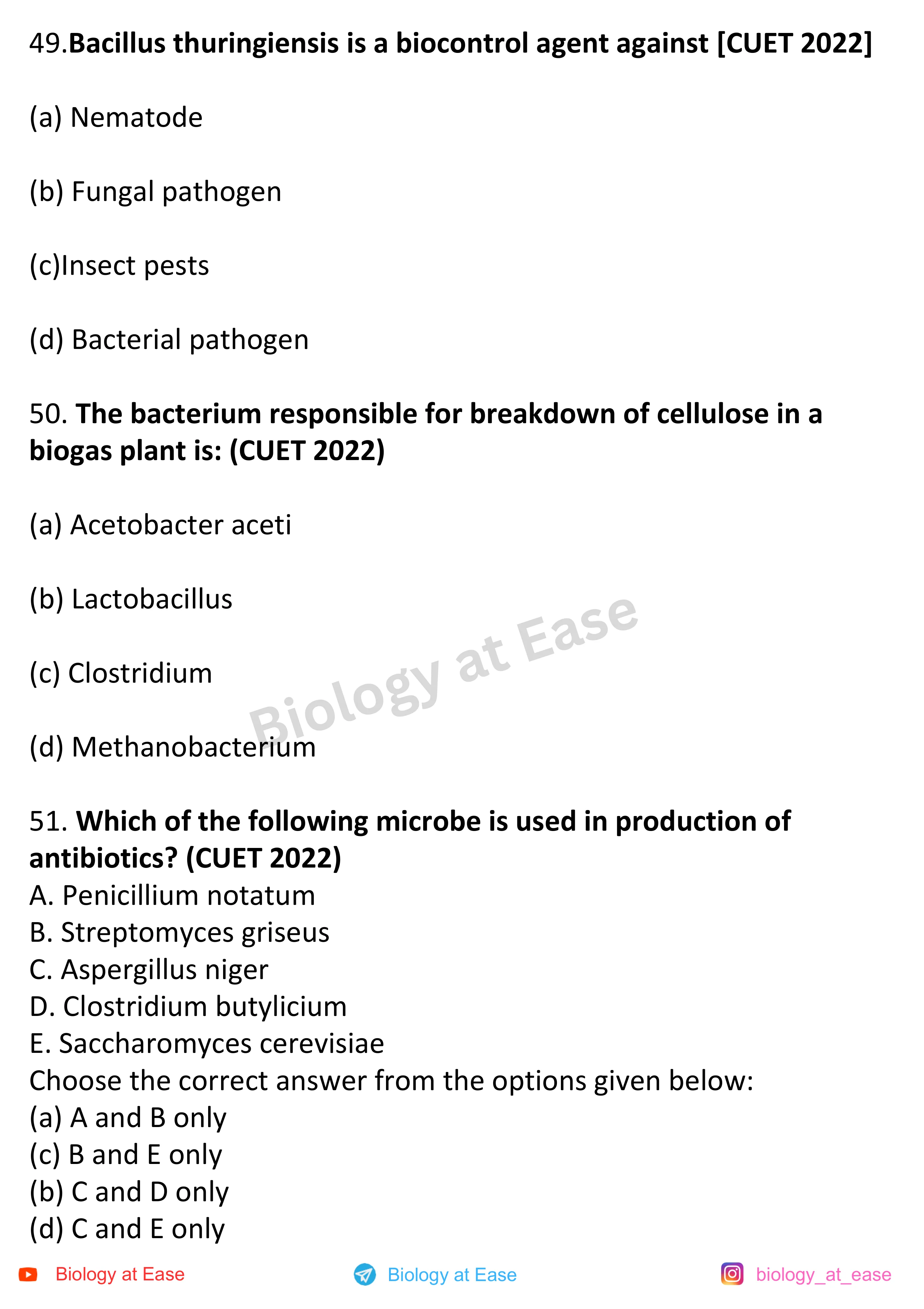 NEET Biology Full Syllabus Mock question sheet image 17