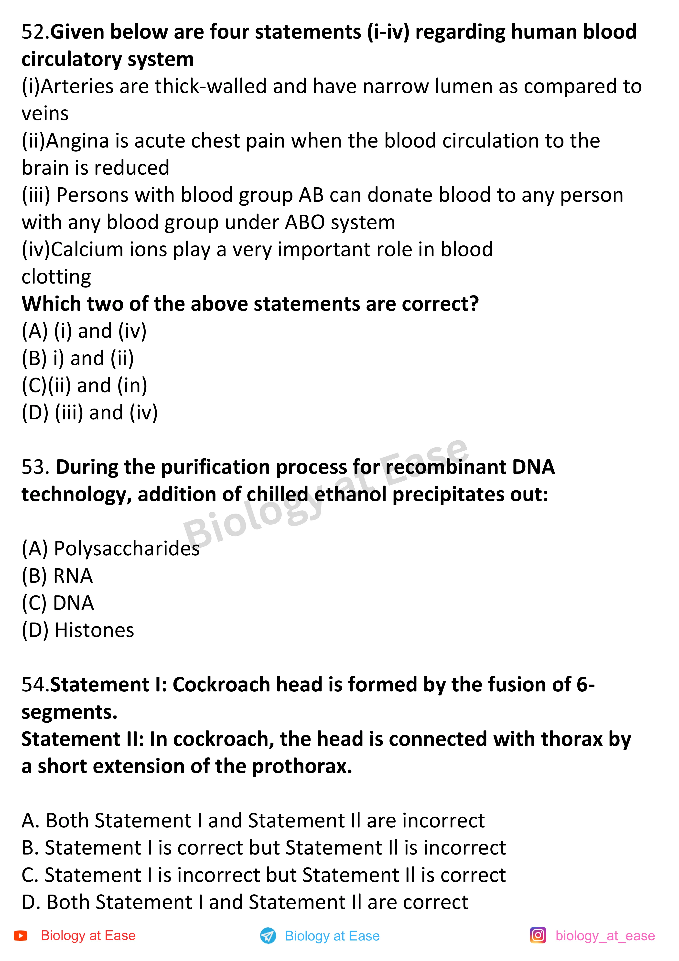 NEET Biology Full Syllabus Mock question sheet image 18