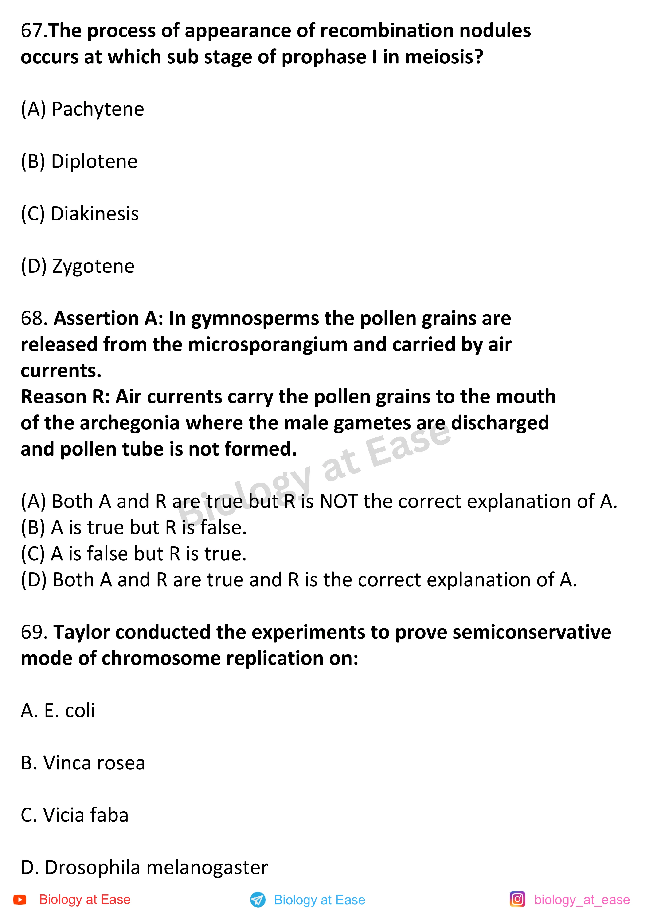 NEET Biology Full Syllabus Mock question sheet image 23