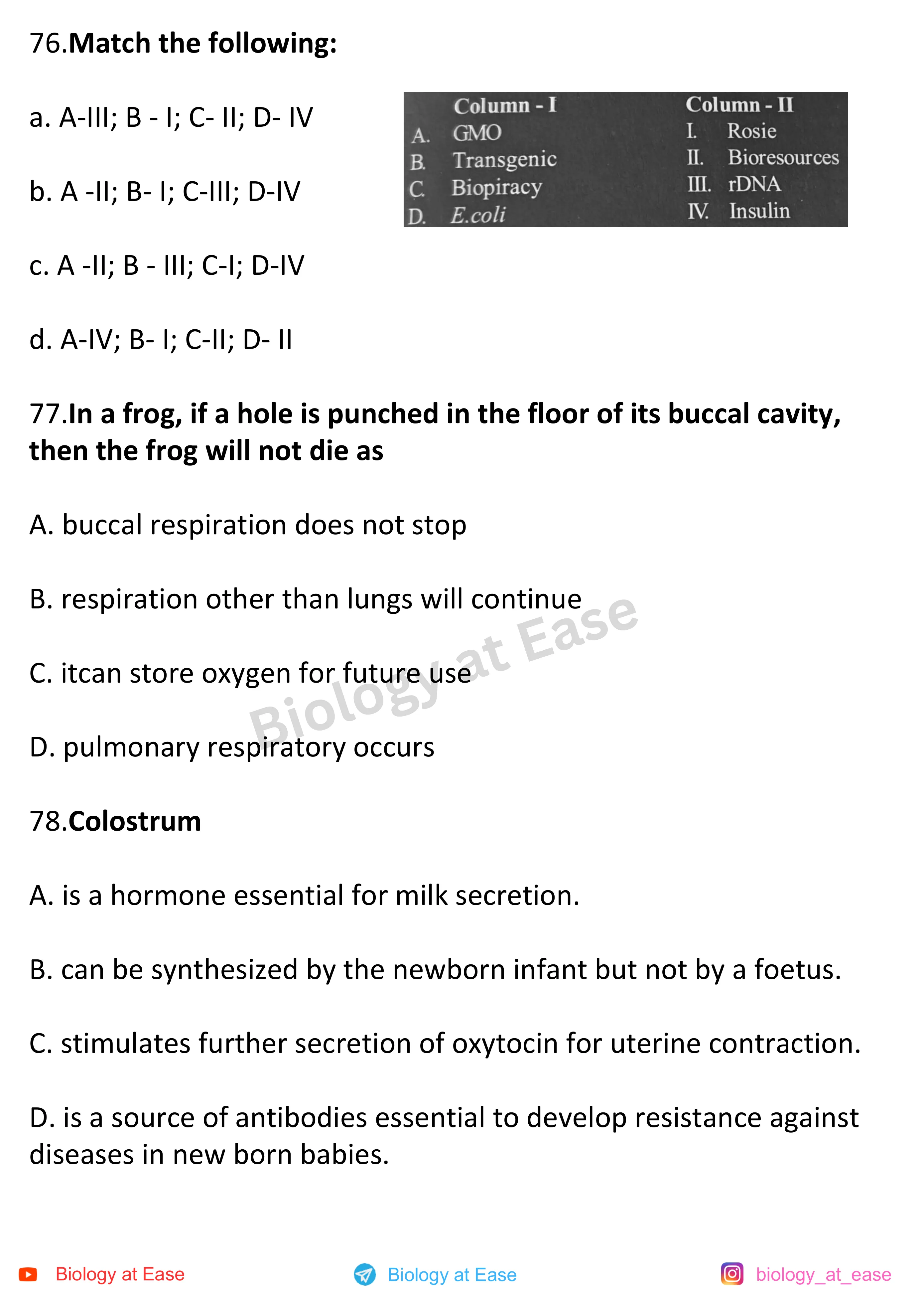 NEET Biology Full Syllabus Mock question sheet image 26
