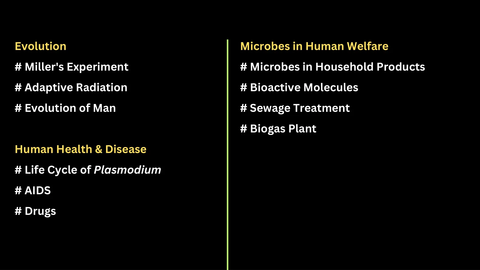 Biology Chapter-wise Most Important Topics question sheet image 8