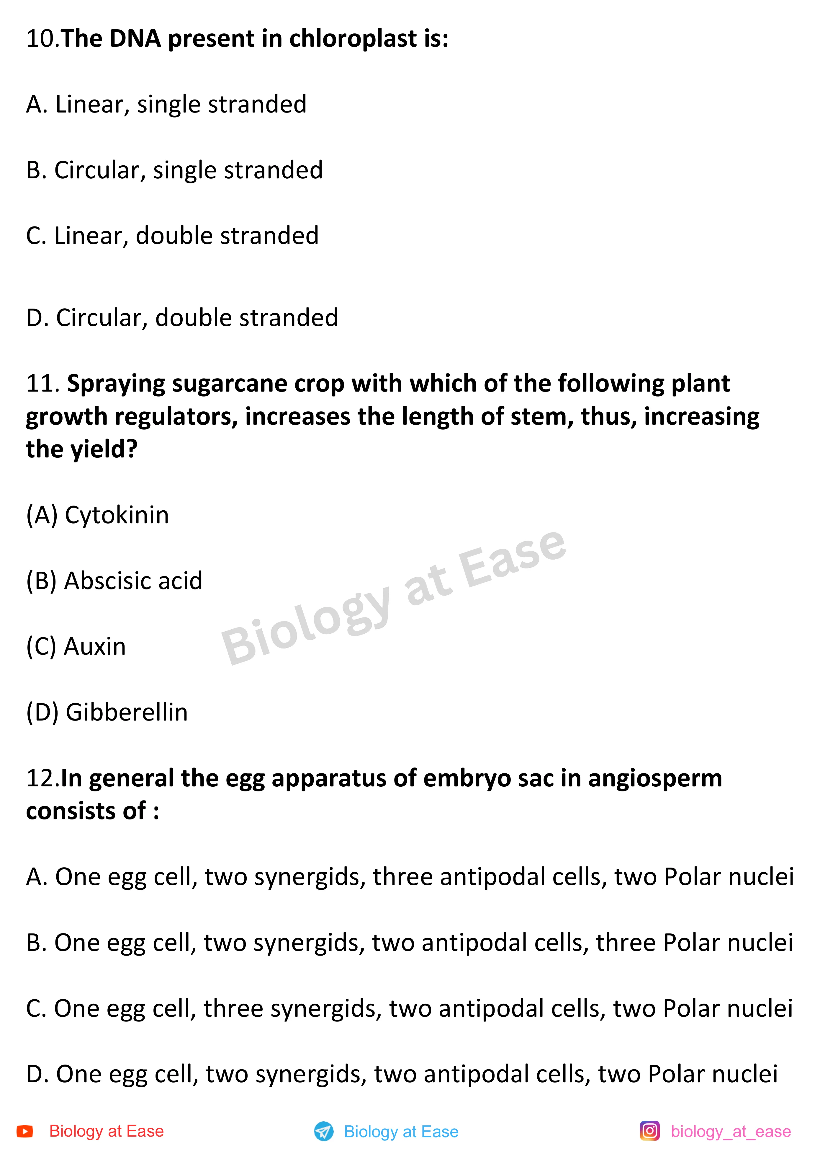 NEET Biology PYQs Mock question sheet image 4