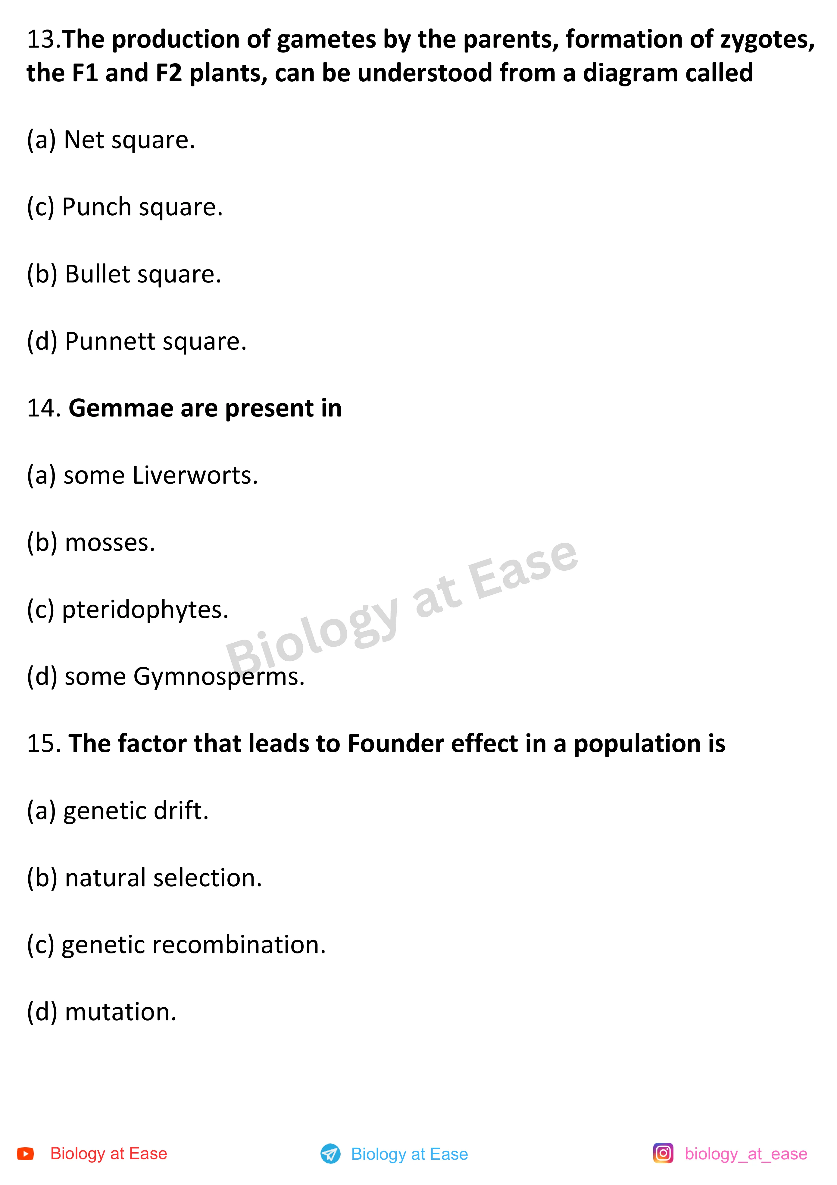 NEET Biology PYQs Mock question sheet image 5