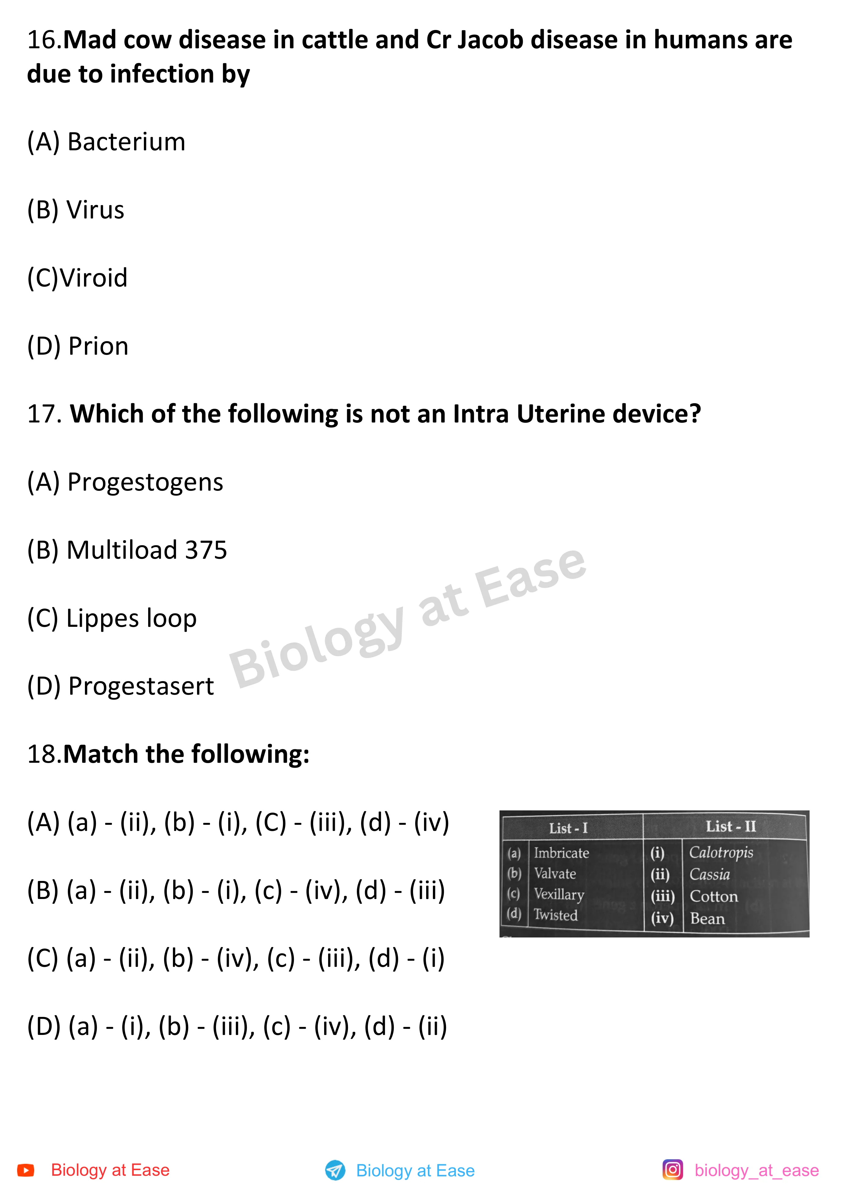 NEET Biology PYQs Mock question sheet image 6