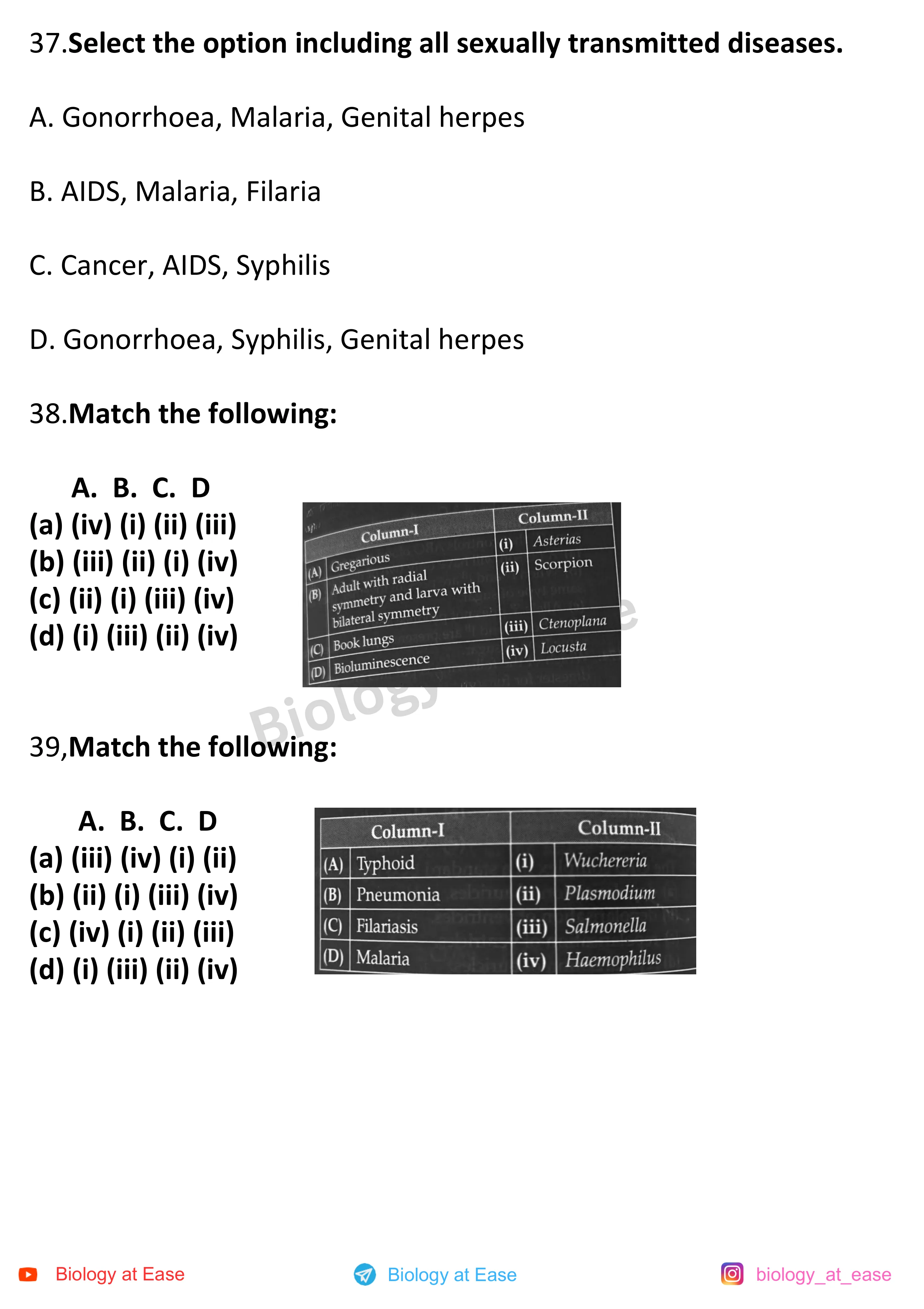 NEET Biology PYQs Mock question sheet image 13