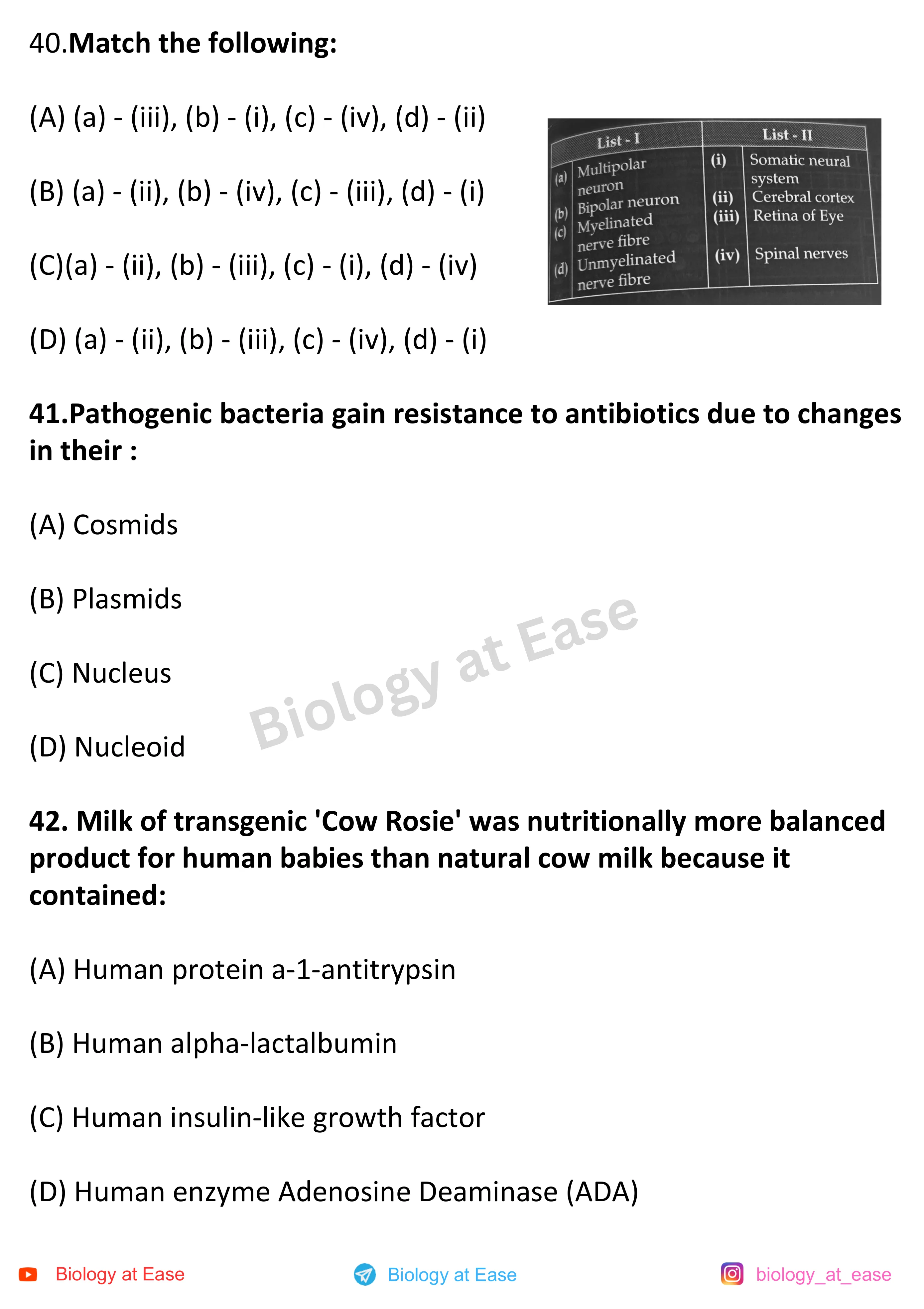 NEET Biology PYQs Mock question sheet image 14