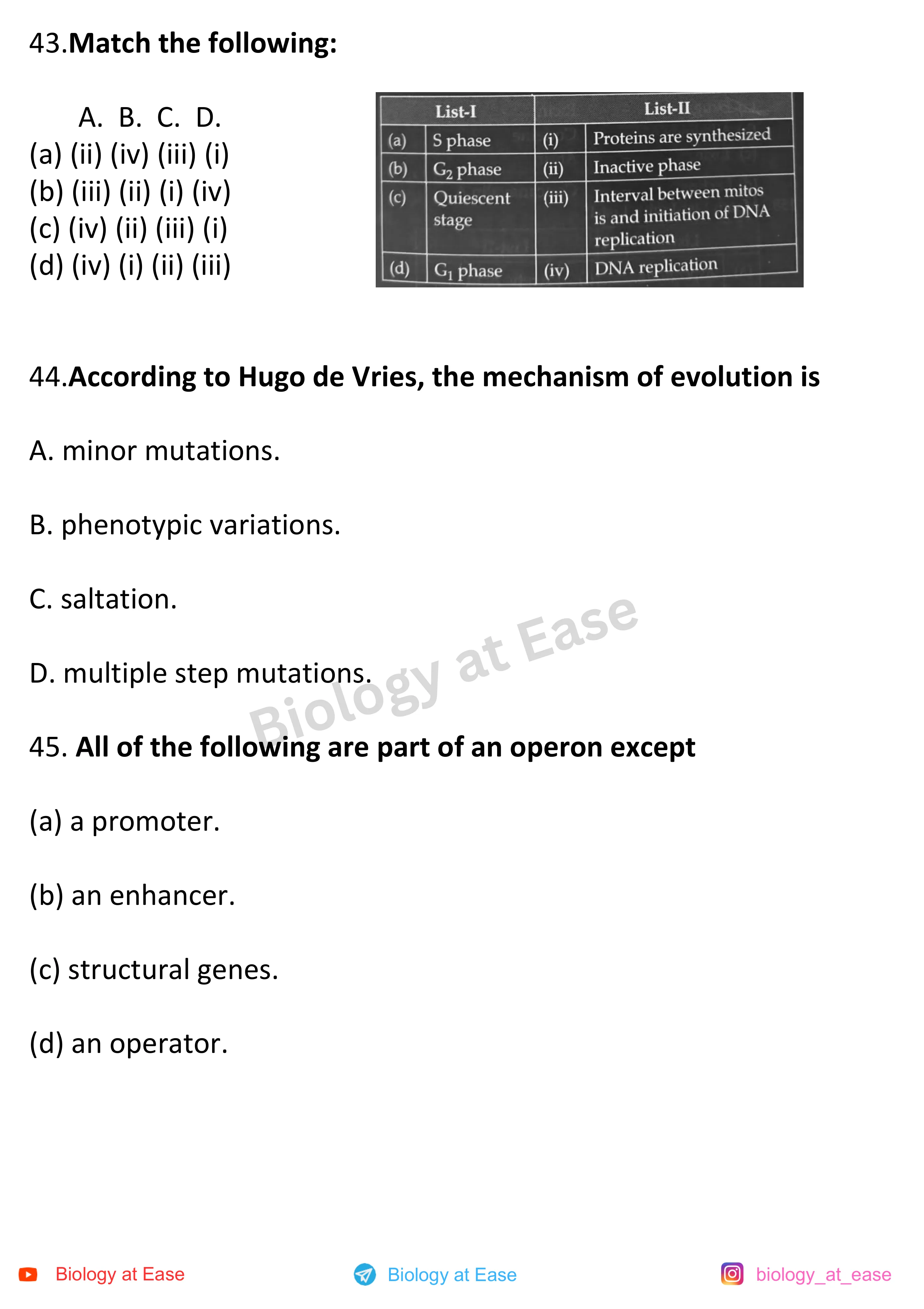 NEET Biology PYQs Mock question sheet image 15