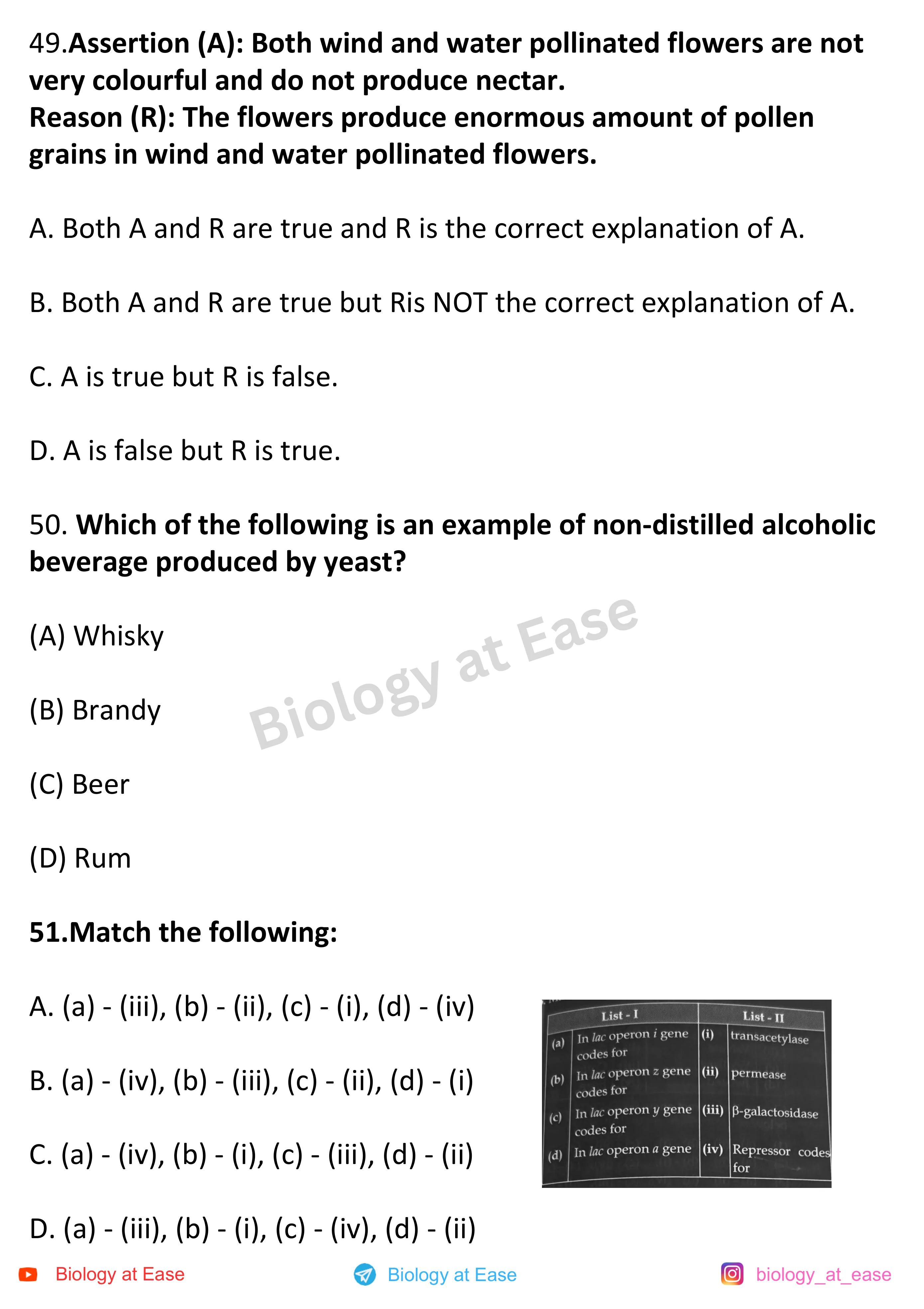 NEET Biology PYQs Mock question sheet image 17