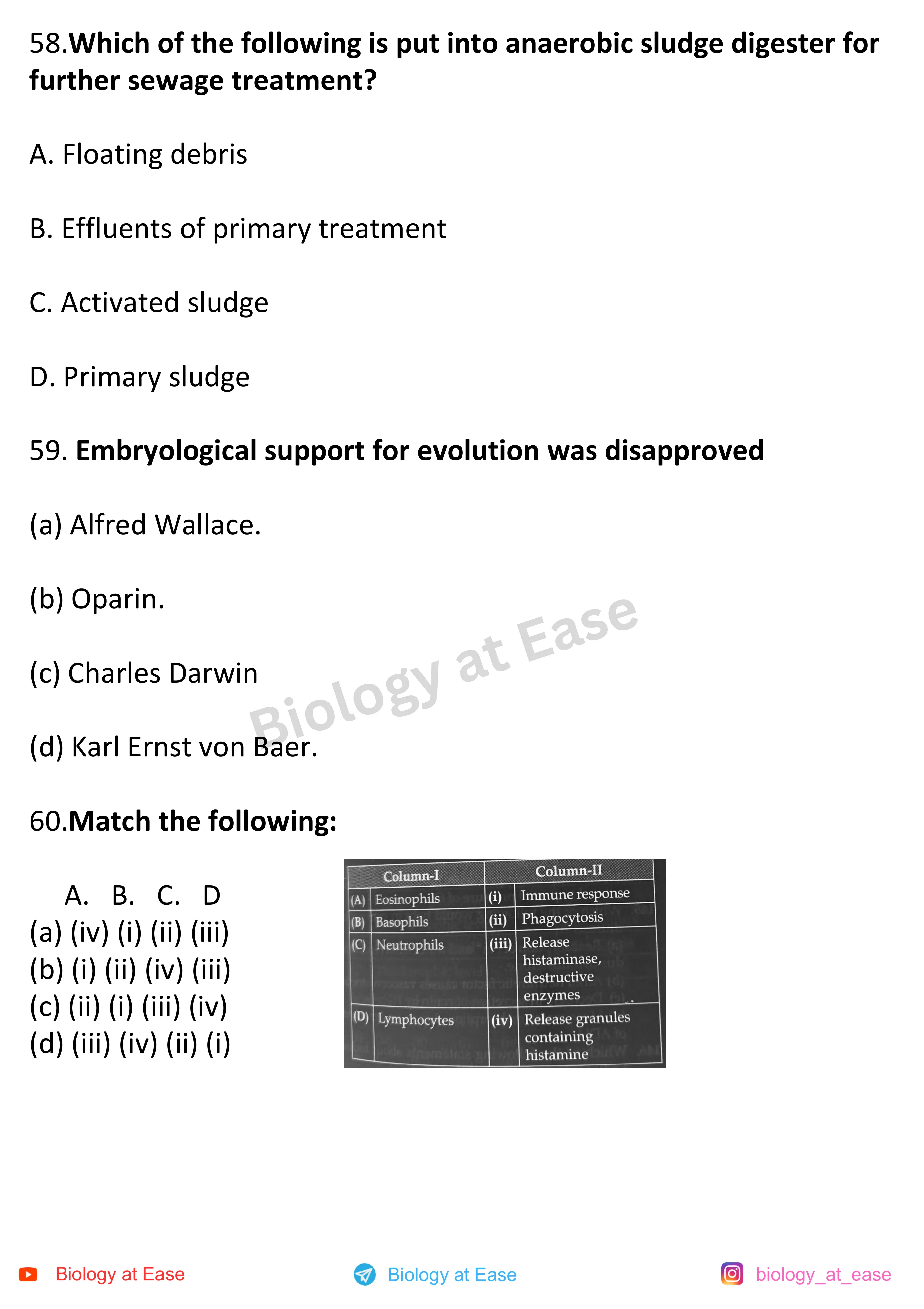 NEET Biology PYQs Mock question sheet image 20