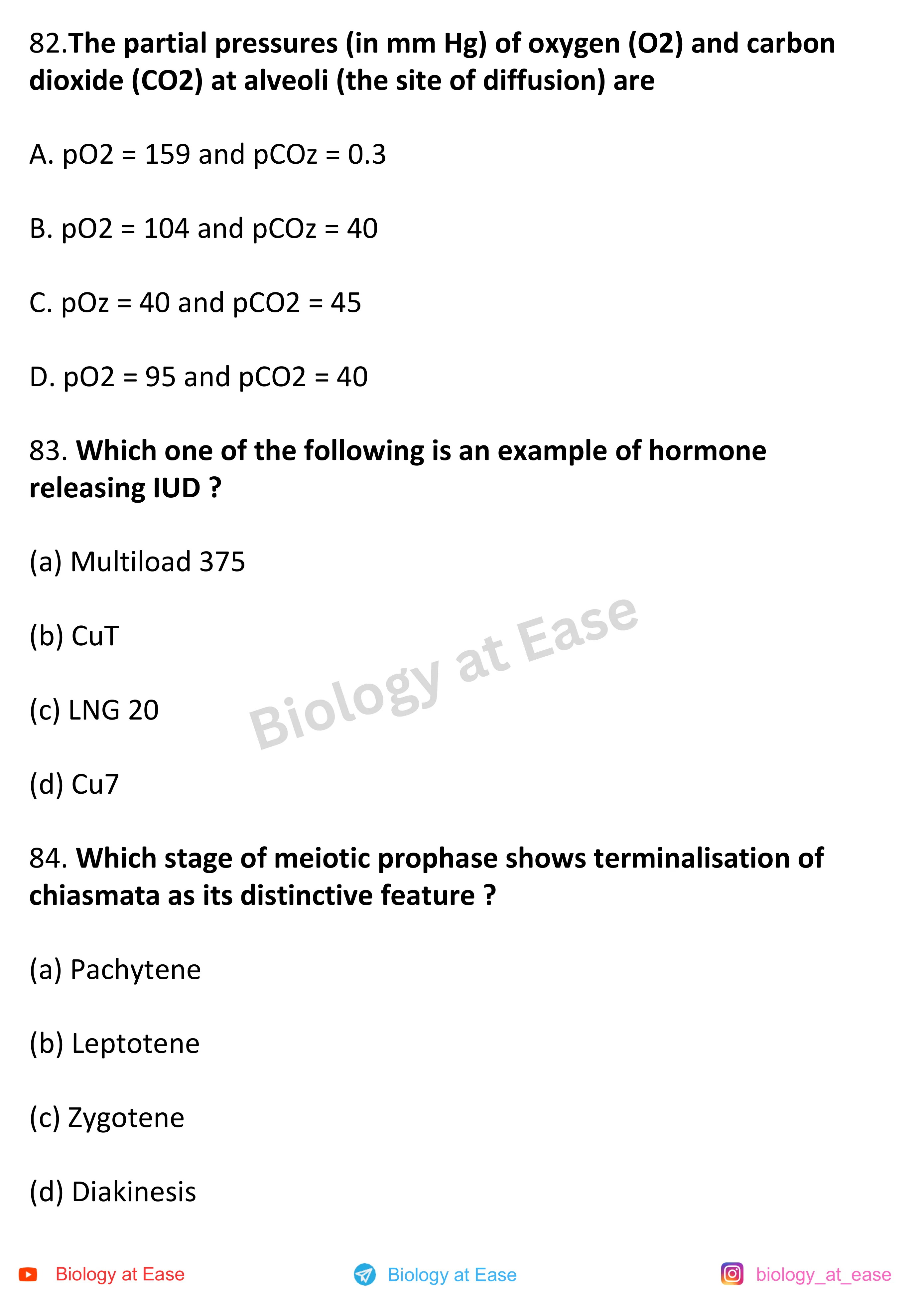 NEET Biology PYQs Mock question sheet image 28