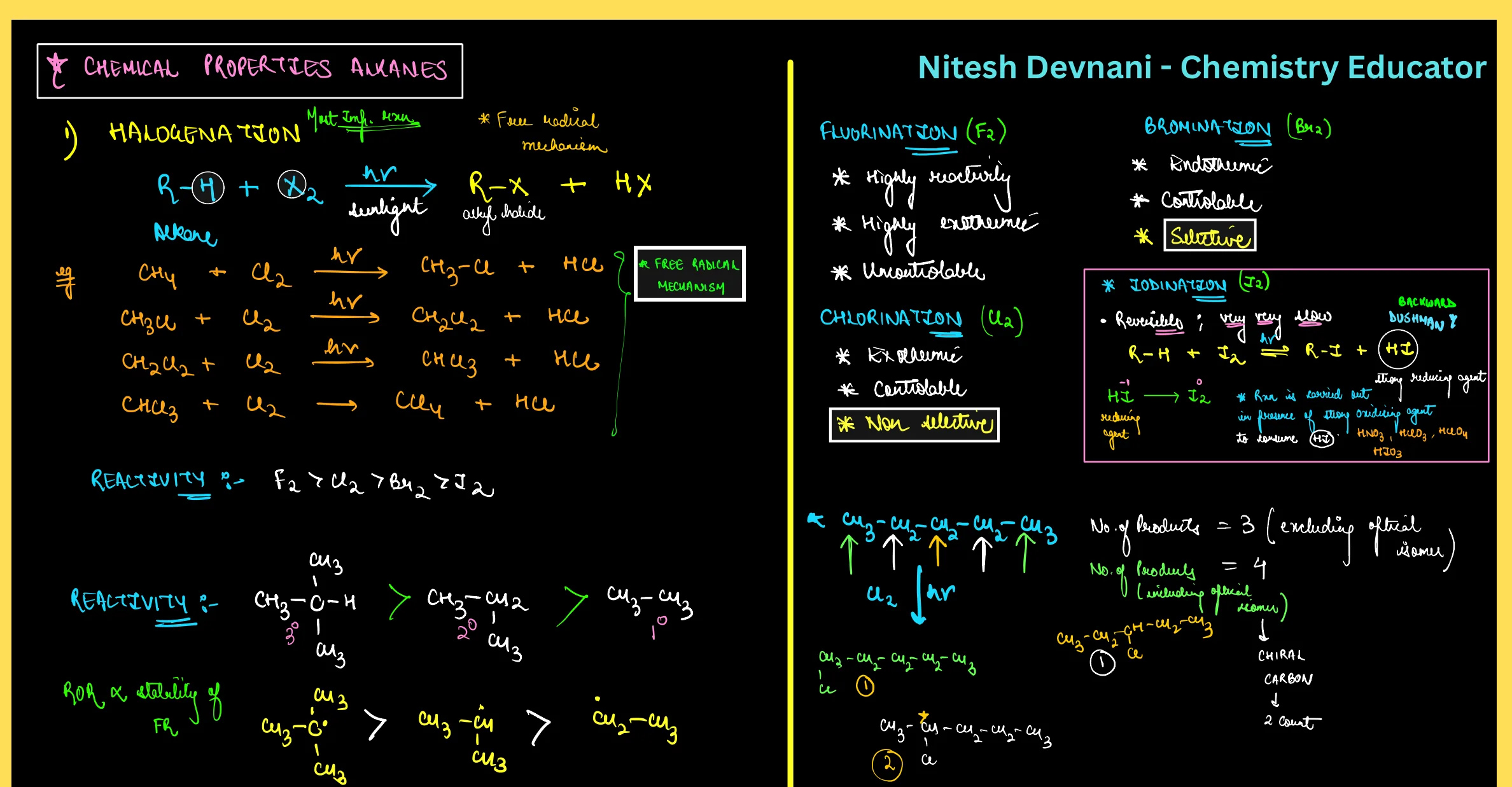 Hydrocarbons RENEET - Nitesh Devnani question sheet image 11
