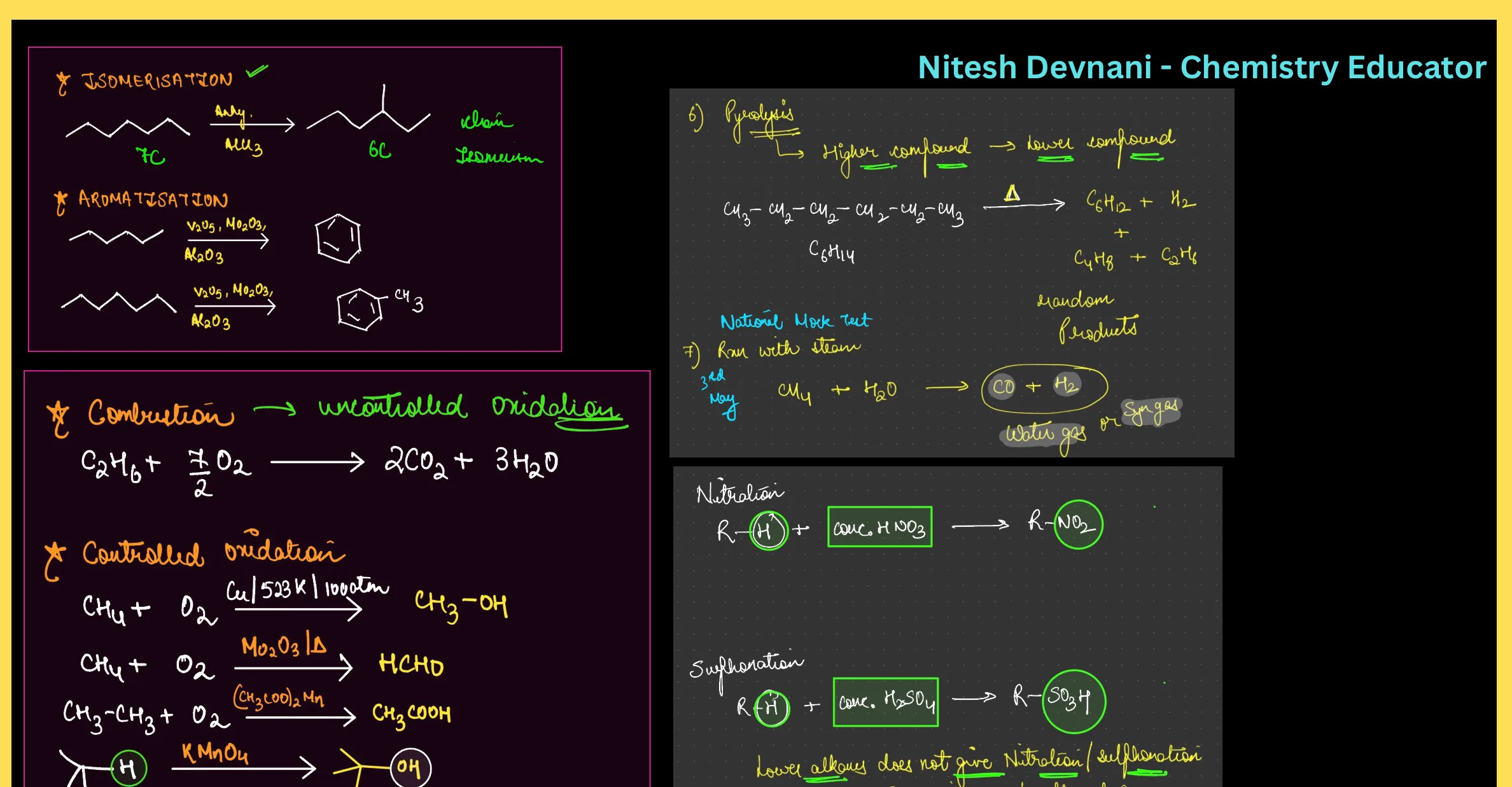 Hydrocarbons RENEET - Nitesh Devnani question sheet image 13