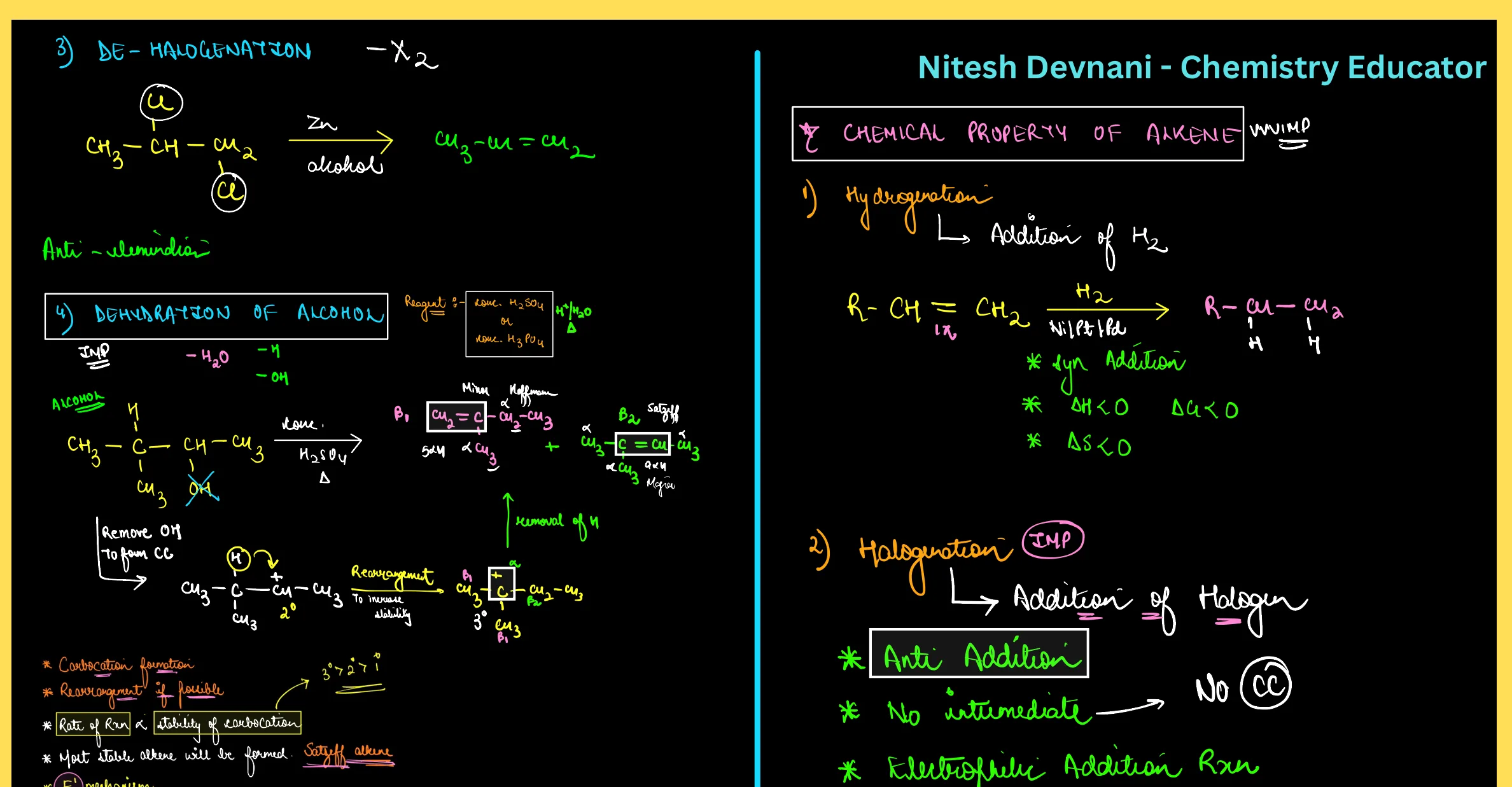 Hydrocarbons RENEET - Nitesh Devnani question sheet image 15