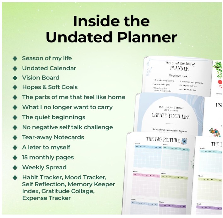 Aesthetic Study Planner Front